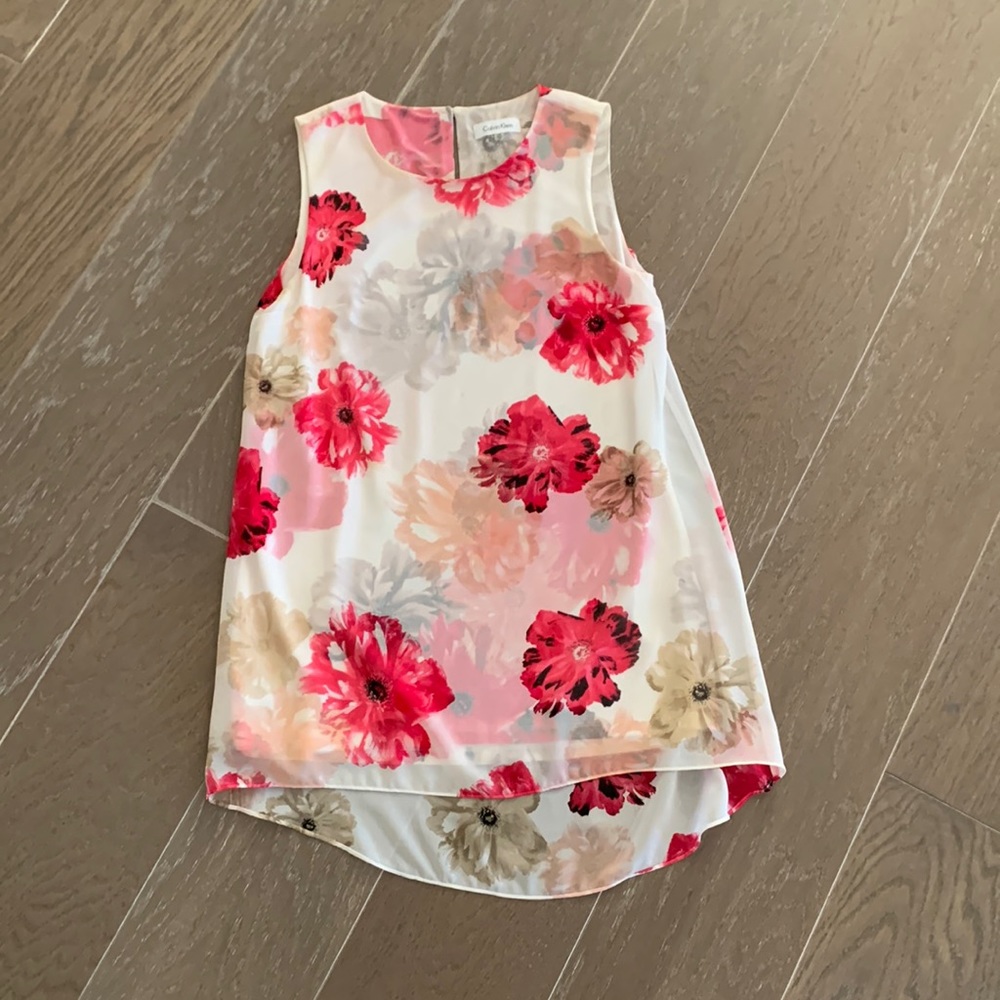 Calvin Klein chiffon tunic xs